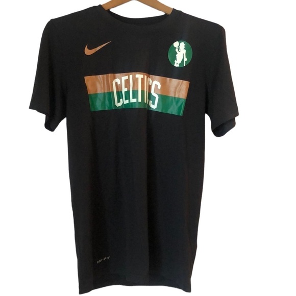 Nike Dri-Fit Shirt Celtics SZ S Short Sleeve The Nike Tee Athletic Basketball - Picture 1 of 9